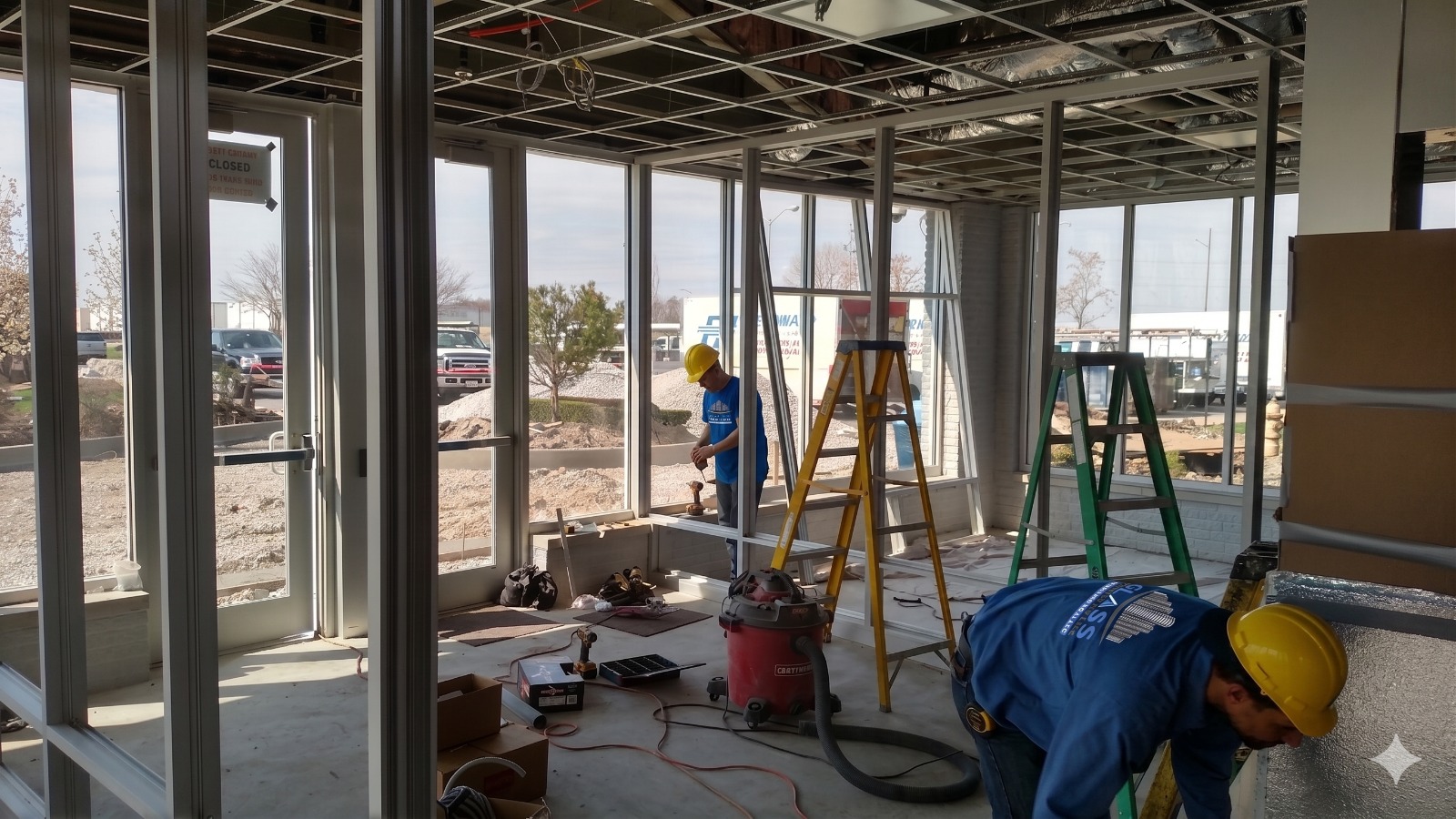 Glass Architects LLC team on renovation site