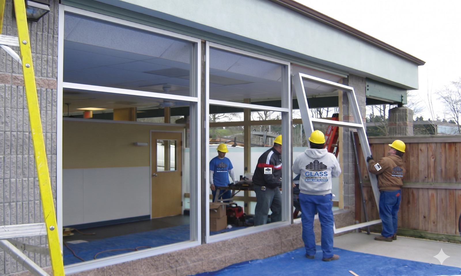 Commercial Storefront Glass Framing
